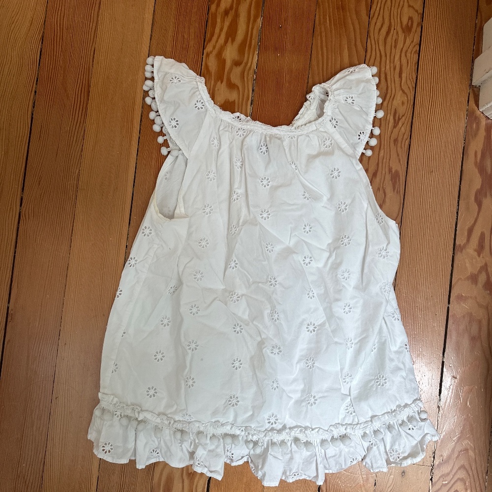 Cute White Preppy Summer Blouse